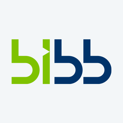 bibb-Logo auf hellgrauem Grund